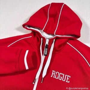 Clique Rogue Ales Red Zip-Up Hoodie | Mens | Small | Streetwear Athleisure